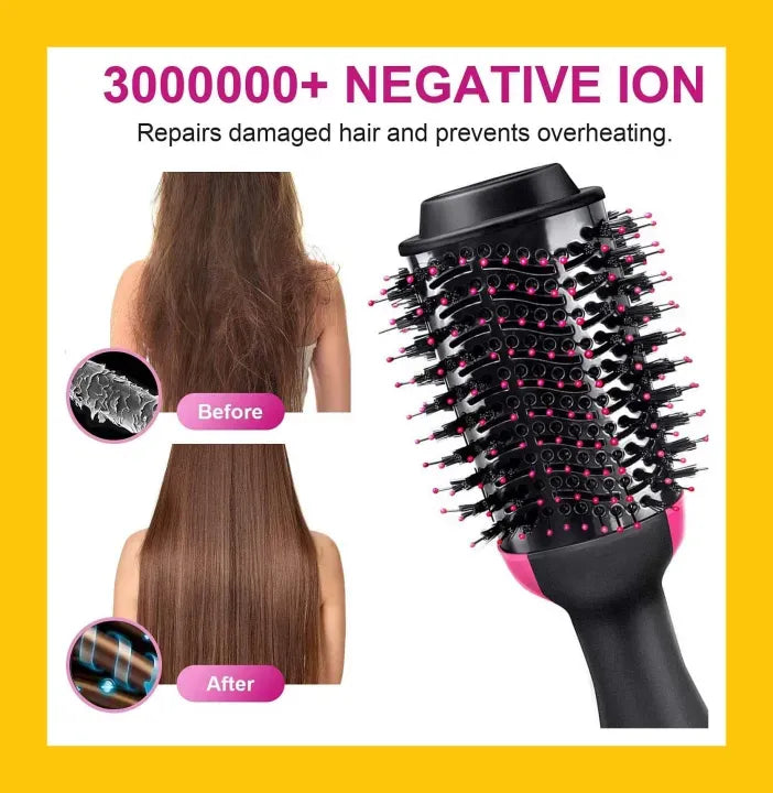Hot Air Brush (Hair Styler – Dry, Straighten & Volumize in One Go)